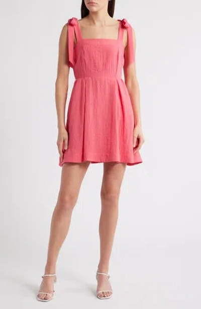 SAM EDELMAN SAM EDELMAN TIE STRAP A-LINE MINIDRESS