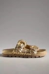 Sam Edelman Tiffanie Buckle Slide Sandals In Gold