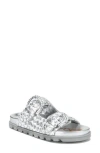 Sam Edelman Women's Tiffanie Slide Flat Sandals In Silver