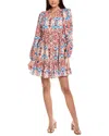 Sam Edelman Tile Print Long Sleeve Minidress