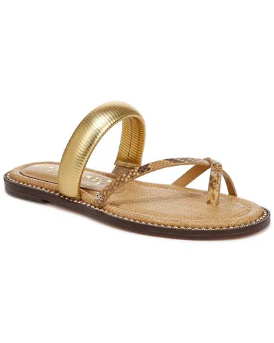 Sam Edelman Tillie Leather Slide In Gold