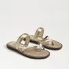 Sam Edelman Tillie Strappy Slide Sandal Modern Ivory Leather In Yellow