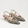Sam Edelman Farrah Kitten Heel Pointed Toe Slingback Pump In Multi
