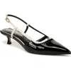 Sam Edelman Toni Slingback Pointed Toe Kitten Heel Pump