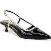Sam Edelman Toni Slingback Pointed Toe Kitten Heel Pump In Multi