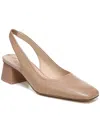 Sam Edelman Toren Womens Leather Slip On Slingback Sandals In Sunrise Blush Patent