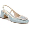 Sam Edelman Tracie Slingback Pump In Robin Egg Blue/porcelain