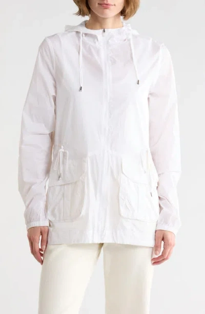 Sam Edelman Transparent Anorak In White