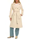 Sam Edelman Trench Coat In Metallic