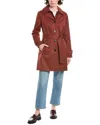 Sam Edelman Trench Coat In Red