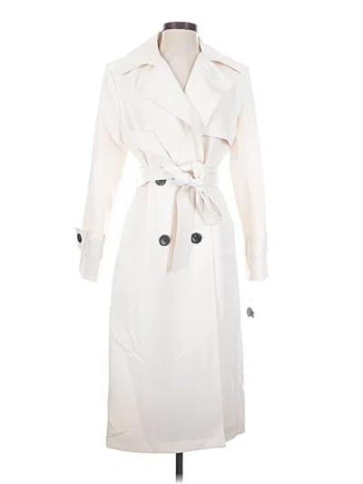 Pre-owned Sam Edelman Trenchcoat In White