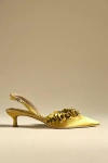 Sam Edelman Women's Trent Embellished Slingback Kitten-heel Pumps In Green
