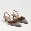 Sam Edelman Trent Slingback Pointed Toe Kitten Heel Pump In Brown