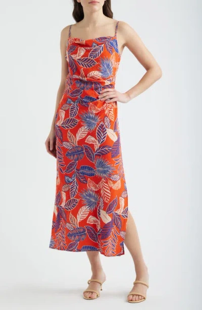 Sam Edelman Tropical Print Midi Dress In Animal Print