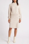 SAM EDELMAN SAM EDELMAN TWO-PIECE LOOK LONG SLEEVE SWEATER DRESS