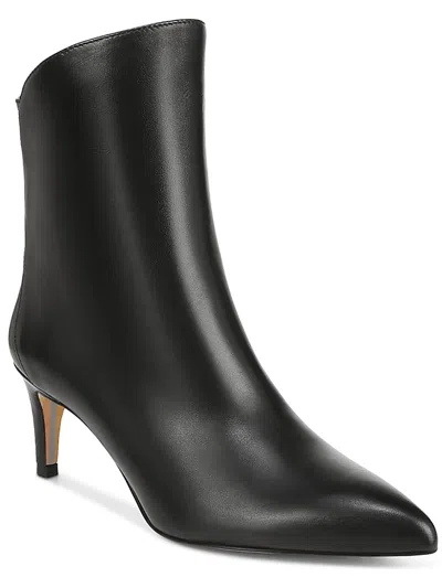 Sam Edelman Usha Womens Leather Pointed Toe Ankle Boots In Black