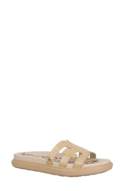 Sam Edelman Valeri Platform Slide Sandal In Gold