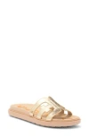 Sam Edelman Valeri Platform Slide Sandal In Gold Leaf
