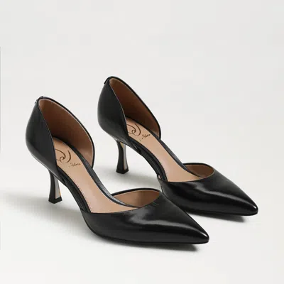 Sam Edelman Victoria Pointed Toe Pump Black Leather