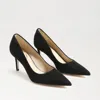 Sam Edelman Vienna Pointed Toe Heel Black Suede
