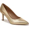 Sam Edelman Hazel Pointed-toe Heels In Amber Gold