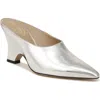 Sam Edelman Vonn Pointed Toe Mule In Soft Silver