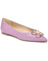 Sam Edelman Wanda Tour Pointed Toe Flat In Purple