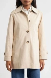 Sam Edelman Water Repellent Rain Jacket In Neutral