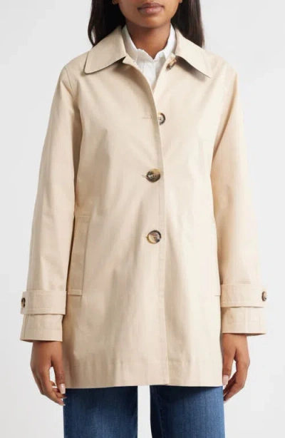 Sam Edelman Water Repellent Rain Jacket In Neutral