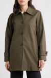 Sam Edelman Water Repellent Rain Jacket In Green