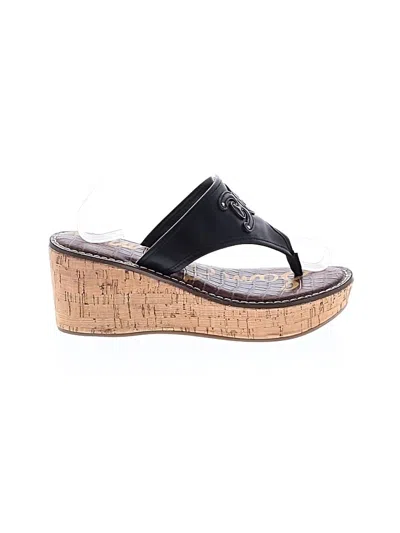 Pre-owned Sam Edelman Wedges In Black
