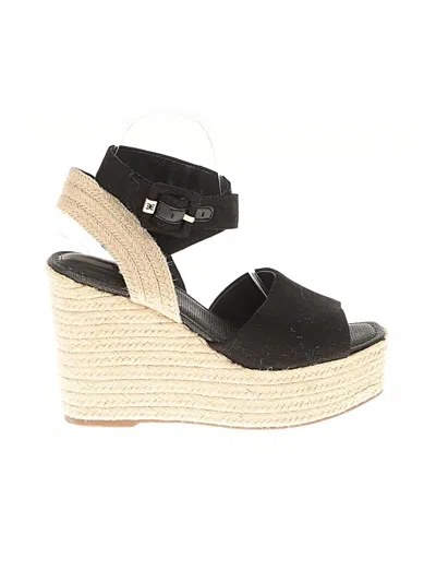 Pre-owned Sam Edelman Wedges In Black