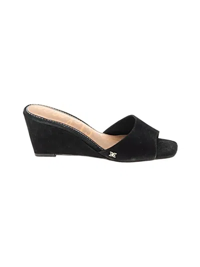 Pre-owned Sam Edelman Wedges In Black