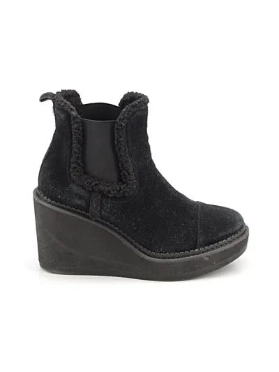 Pre-owned Sam Edelman Wedges In Black