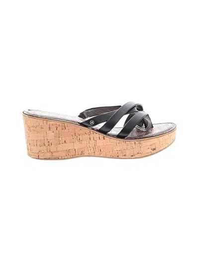 Pre-owned Sam Edelman Wedges In Black