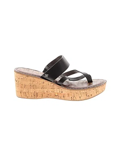 Pre-owned Sam Edelman Wedges In Black