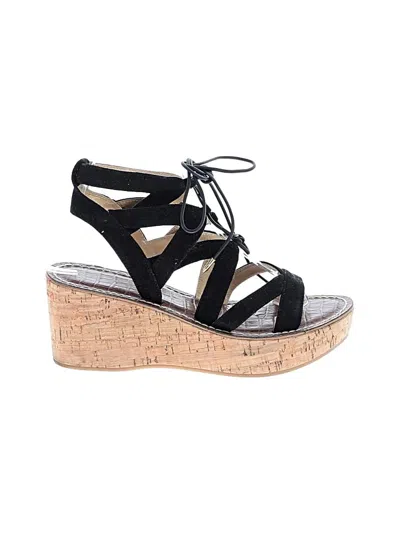 Pre-owned Sam Edelman Wedges In Black