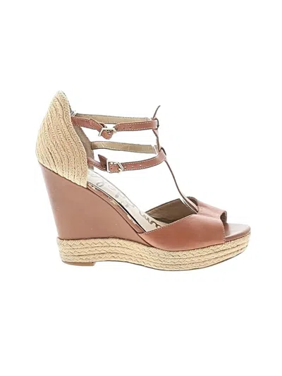 Pre-owned Sam Edelman Wedges In Brown