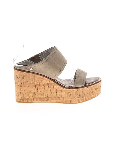 Pre-owned Sam Edelman Wedges In Brown