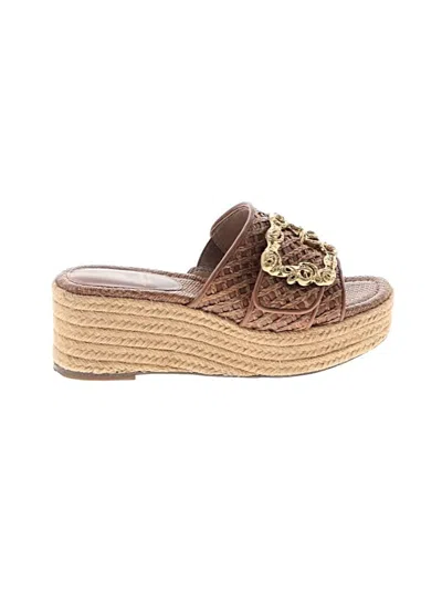 Pre-owned Sam Edelman Wedges In Brown