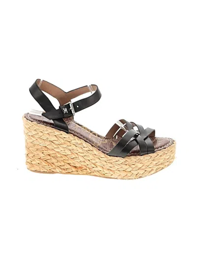 Pre-owned Sam Edelman Wedges In Brown