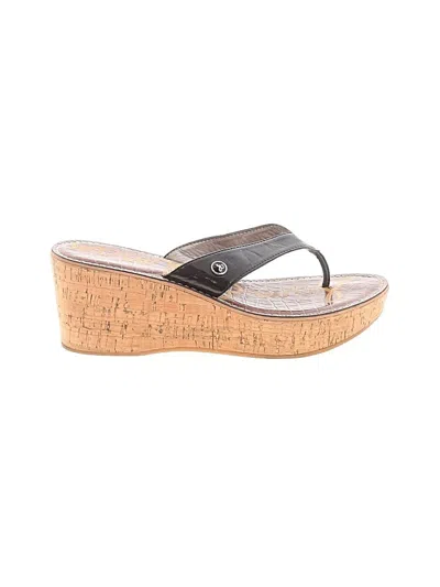Pre-owned Sam Edelman Wedges In Brown