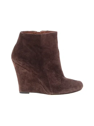 Pre-owned Sam Edelman Wedges In Brown