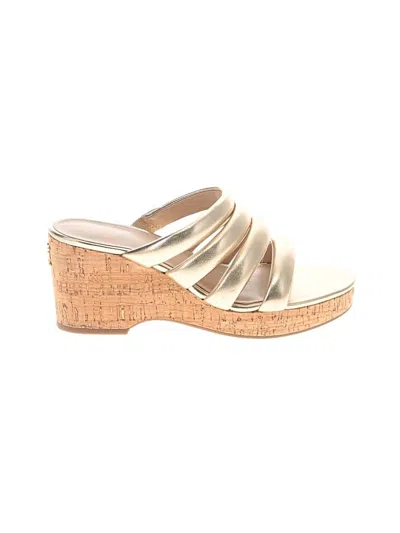 Pre-owned Sam Edelman Wedges In Gold