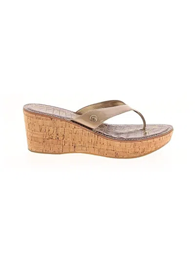 Pre-owned Sam Edelman Wedges In Tan