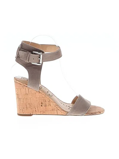 Pre-owned Sam Edelman Wedges In Tan