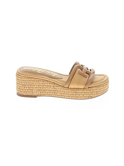 Pre-owned Sam Edelman Wedges In Tan