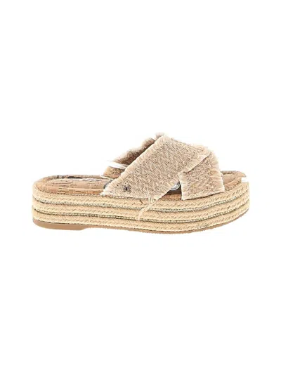 Pre-owned Sam Edelman Wedges In Tan