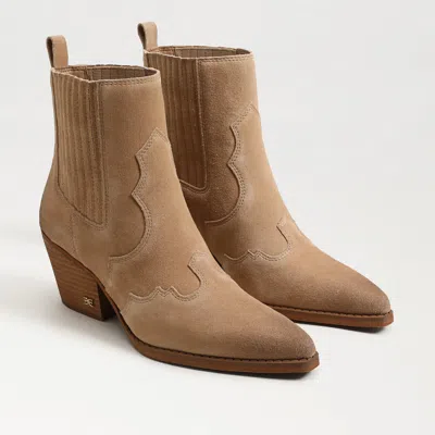Sam Edelman West Ankle Boot Cyprus Tan Leather/suede