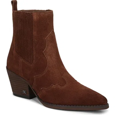 Sam Edelman West Bootie In Brown